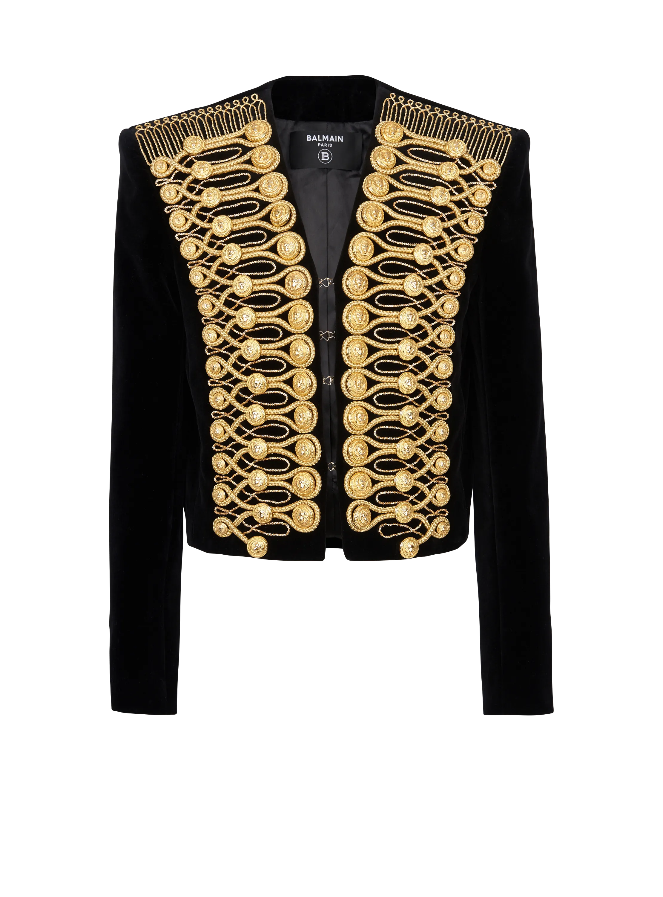 BALMAIN  Veste à brandebourgs brodés - Doré