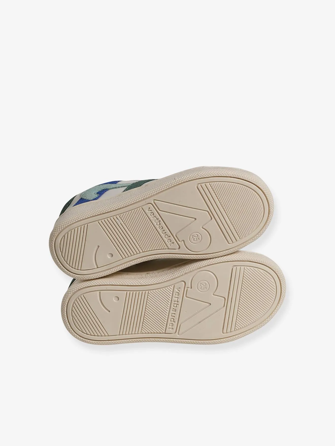 Baskets en cuir enfant collection maternelle écru - Vertbaudet