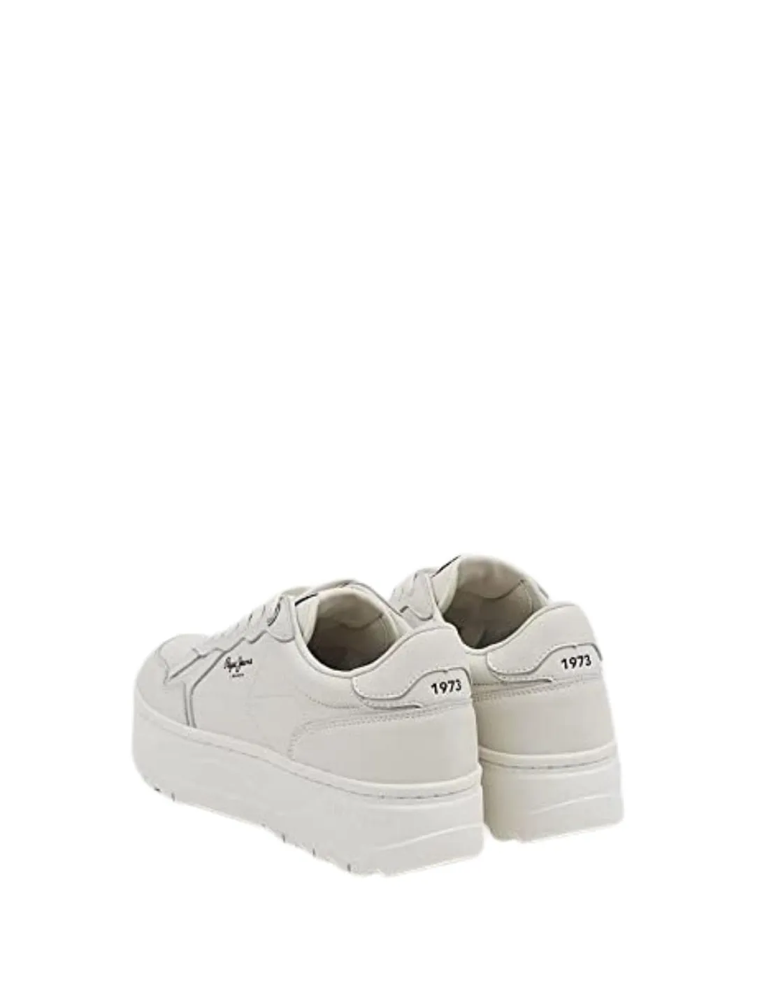 Baskets femme Pepe Jeans Ref 58339 803 Blanc
