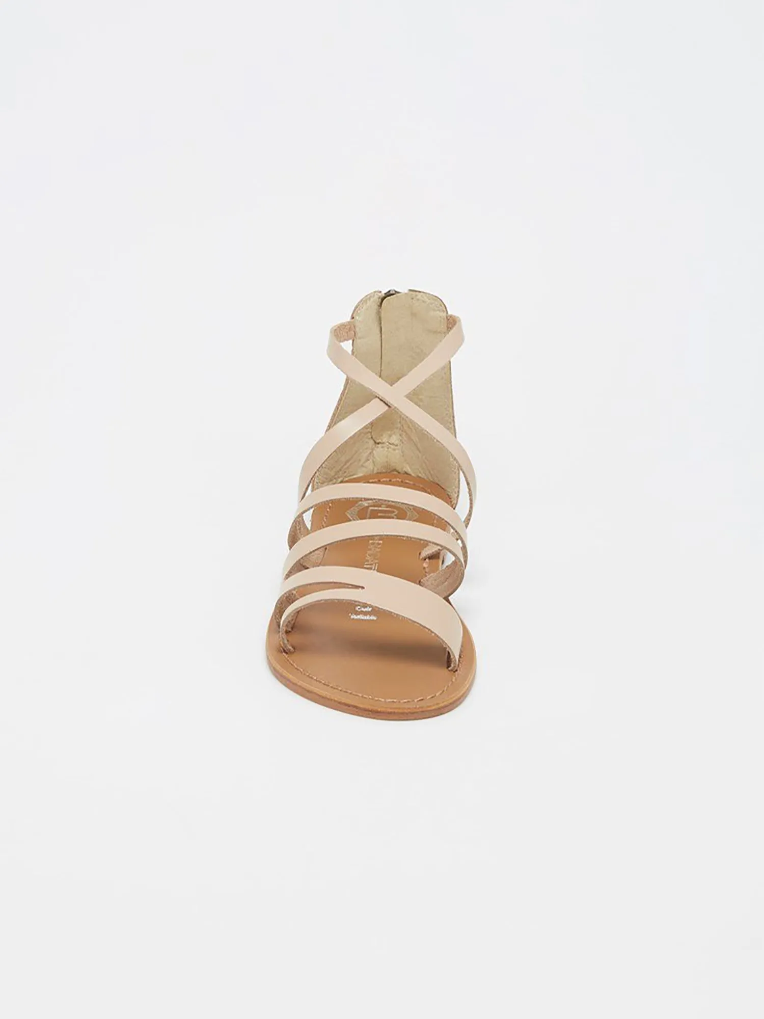 BORO Sandale poudrée en cuir