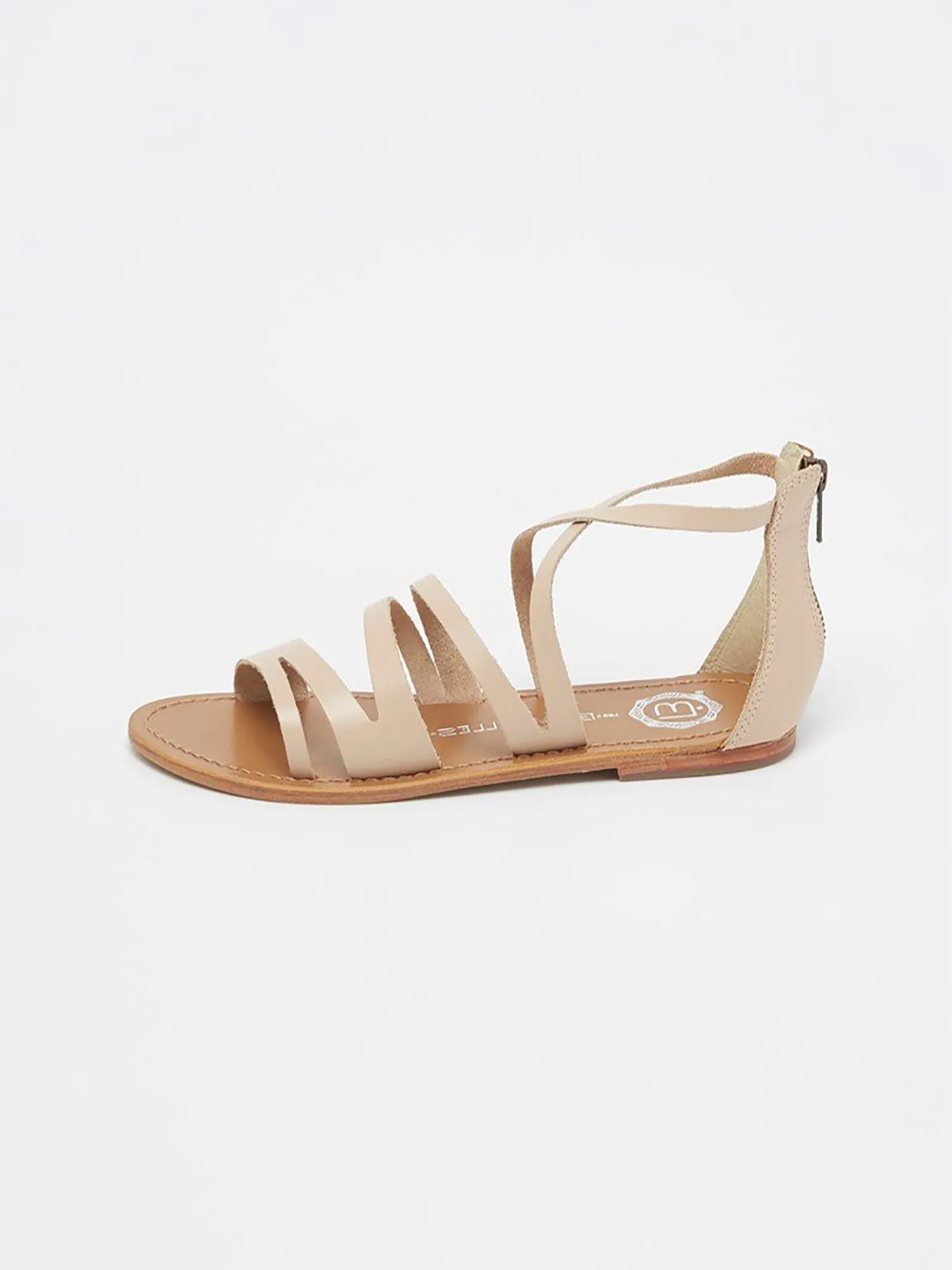 BORO Sandale poudrée en cuir
