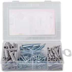 Bote de 160 chevilles à expansion SX et vis FISCHER 567897 nylon SX -  6-8 mm