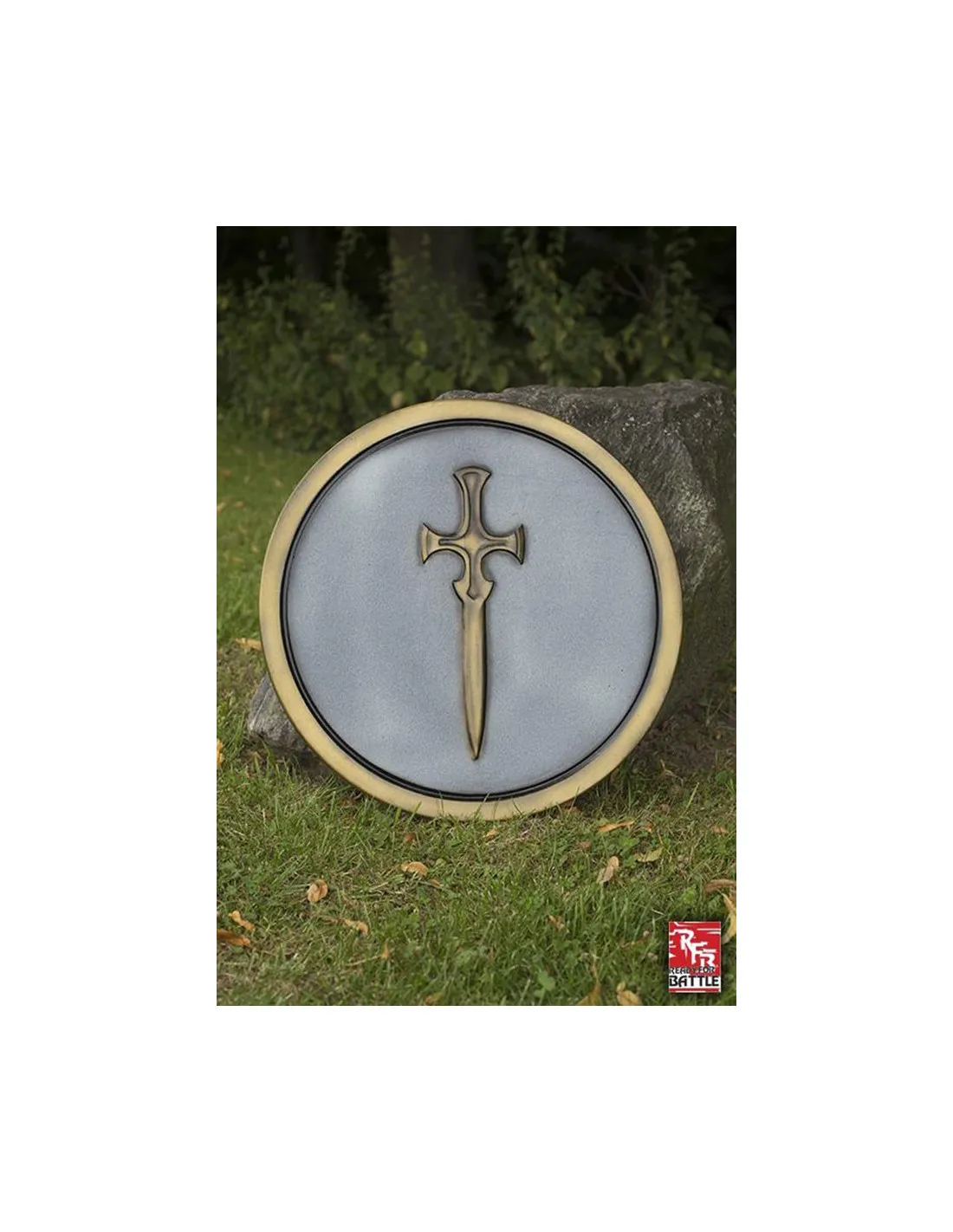 Bouclier en latex viking Cross Ready for Battle, LARP ⚔️ Boutique Épées