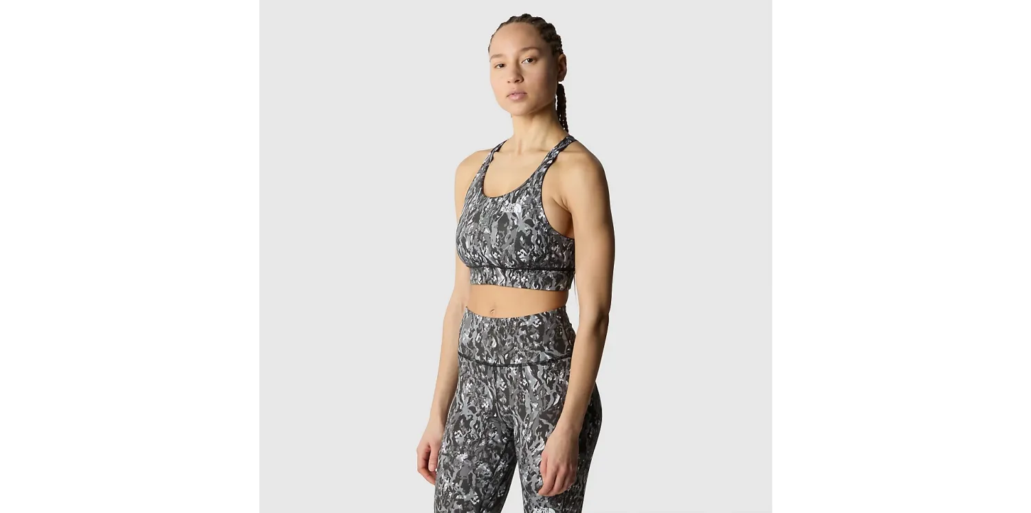 brassiere the north face W FLEX REVERSIBLE BRA PRINT ASPHALT GREY ABSTRACT L
