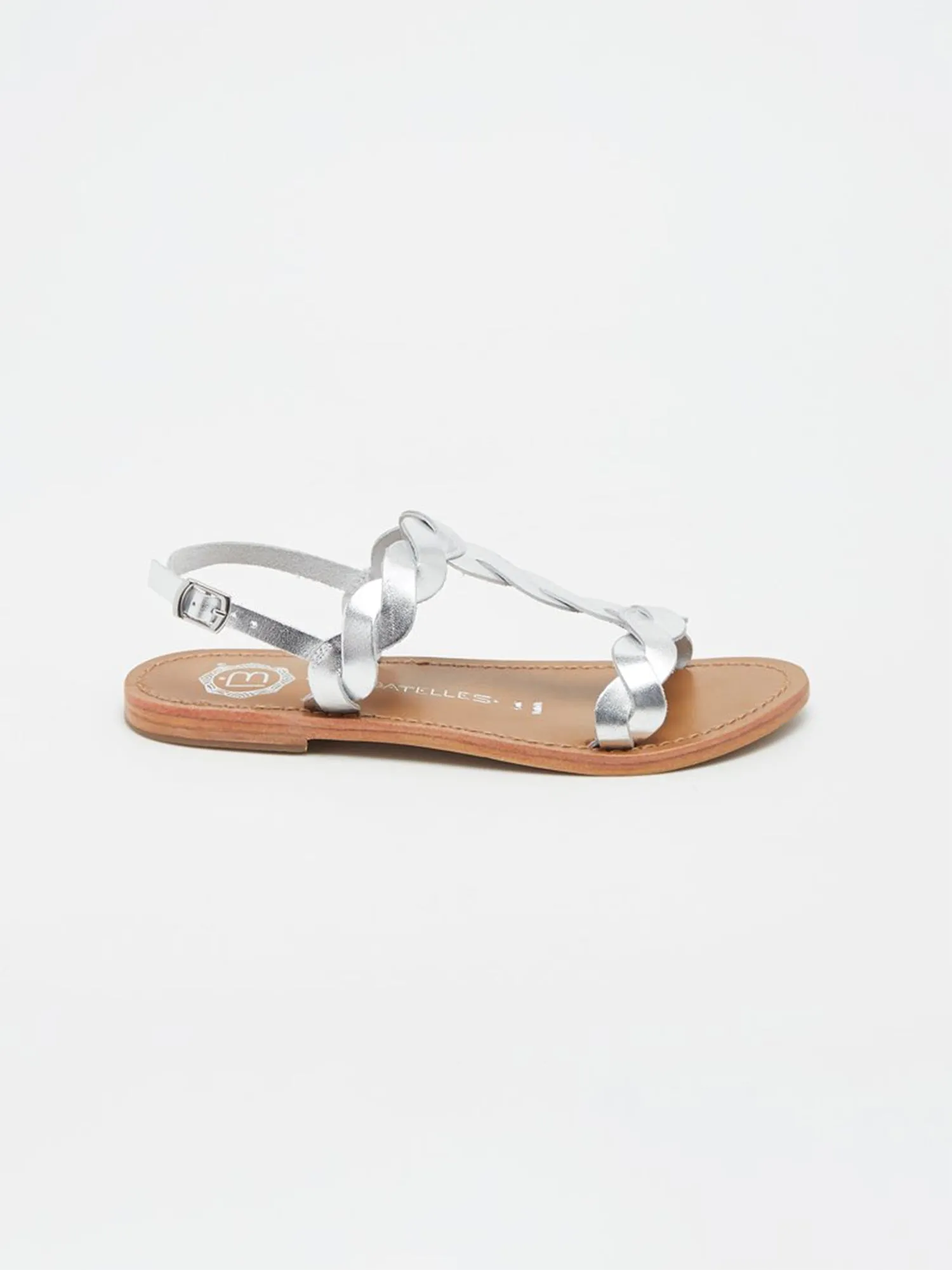 BURKE Sandale brillante en cuir