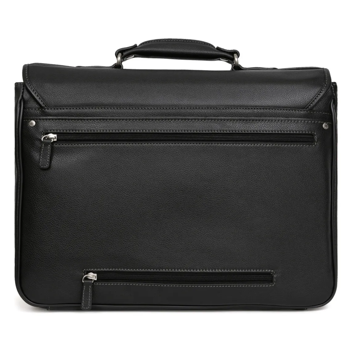 Cartable 15'' & A4 Cuir CONFORT Noir | 3 Suisses