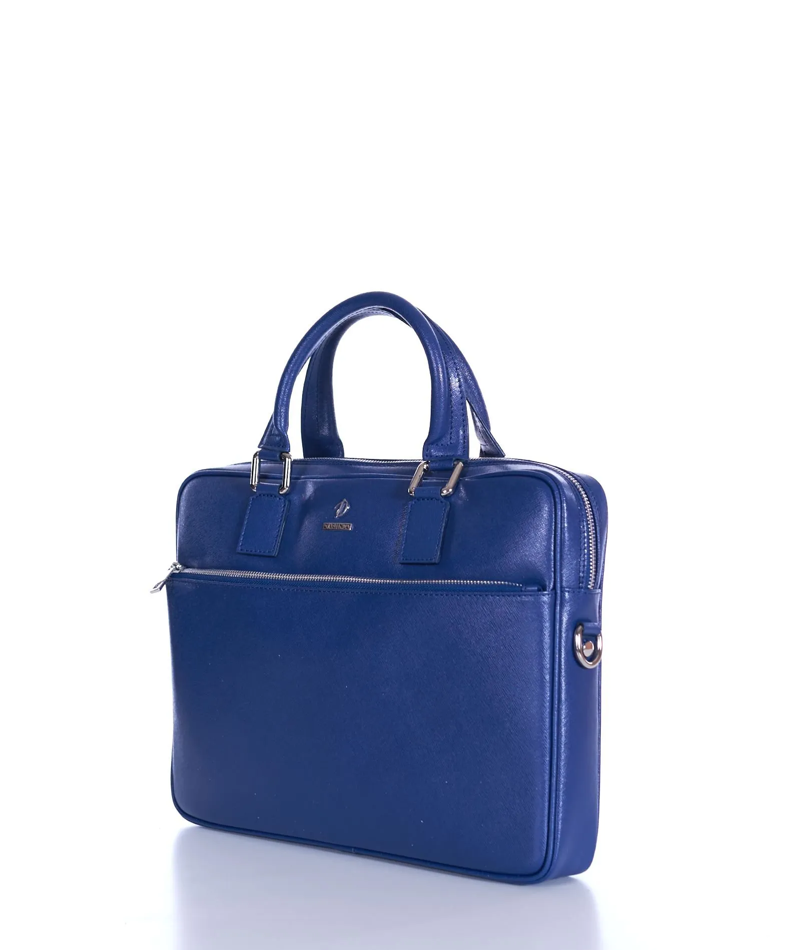 Cartable 24 heures cuir porte-documents sacoche ordinateur bleu Dylan