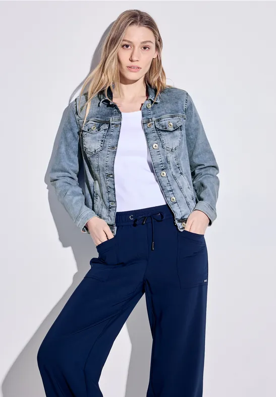 CECIL Veste en jean bleu clair 