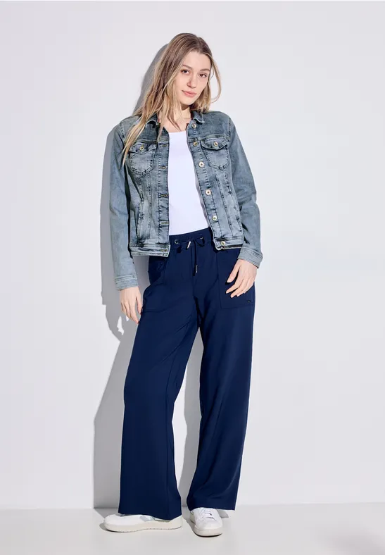 CECIL Veste en jean bleu clair 