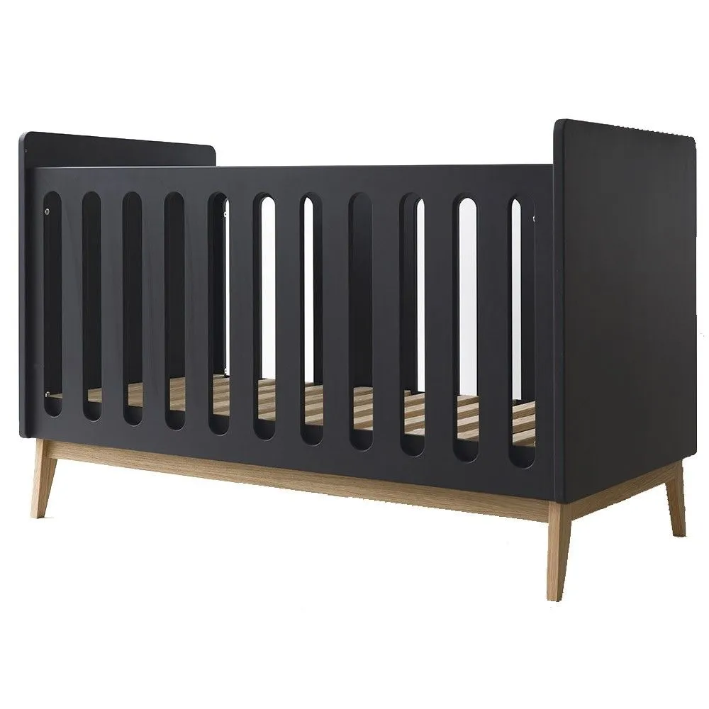 Chambre Pure Black Duo avec lit 70 x 140 cm