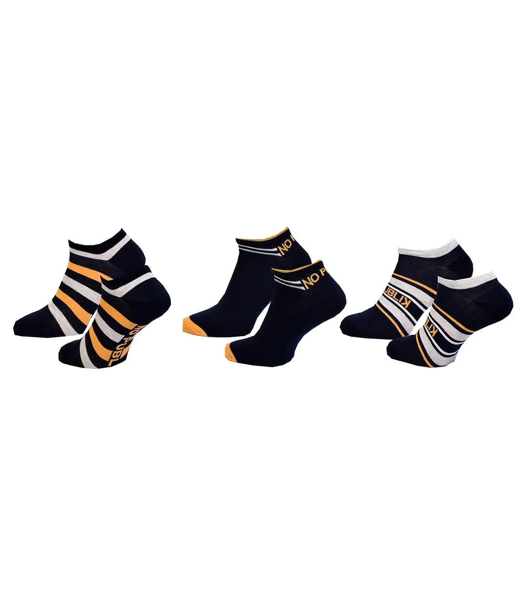 Chaussettes Homme NO PUBLIK Qualité et Confort-Assortiment modèles photos selon arrivages- Pack de 6 Paires SNEAKERS NO PUBLIK 2
