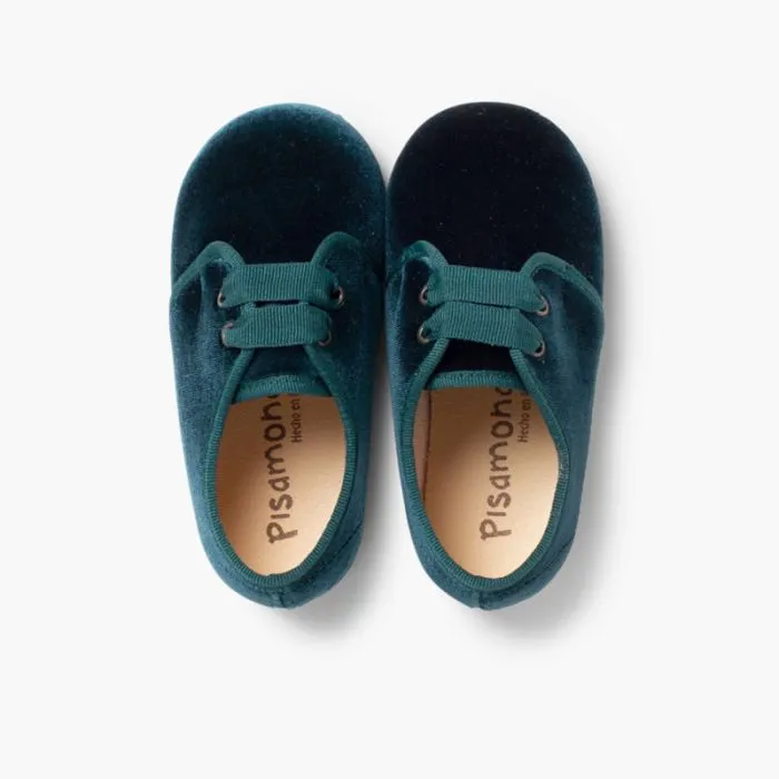 Chaussures en velours à ruban