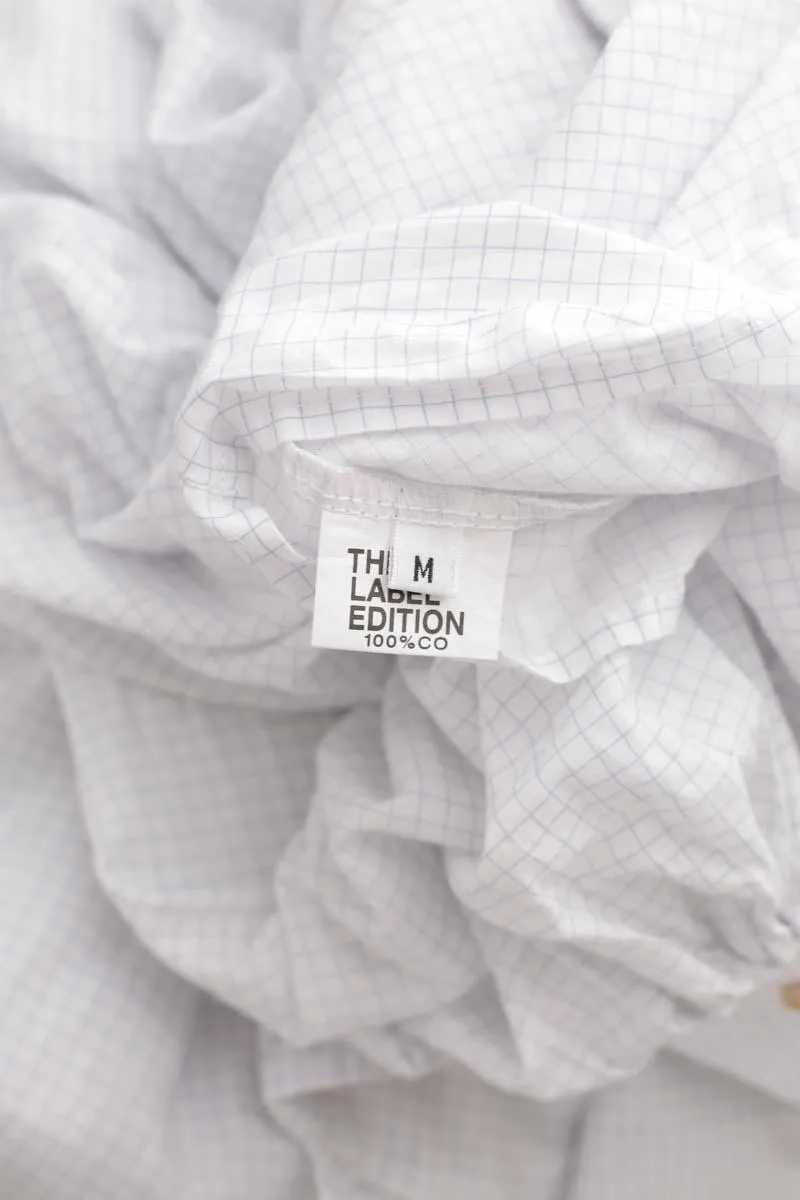 Chemise en coton The Label Edition blanc. Matière principale coton. Taille 38.