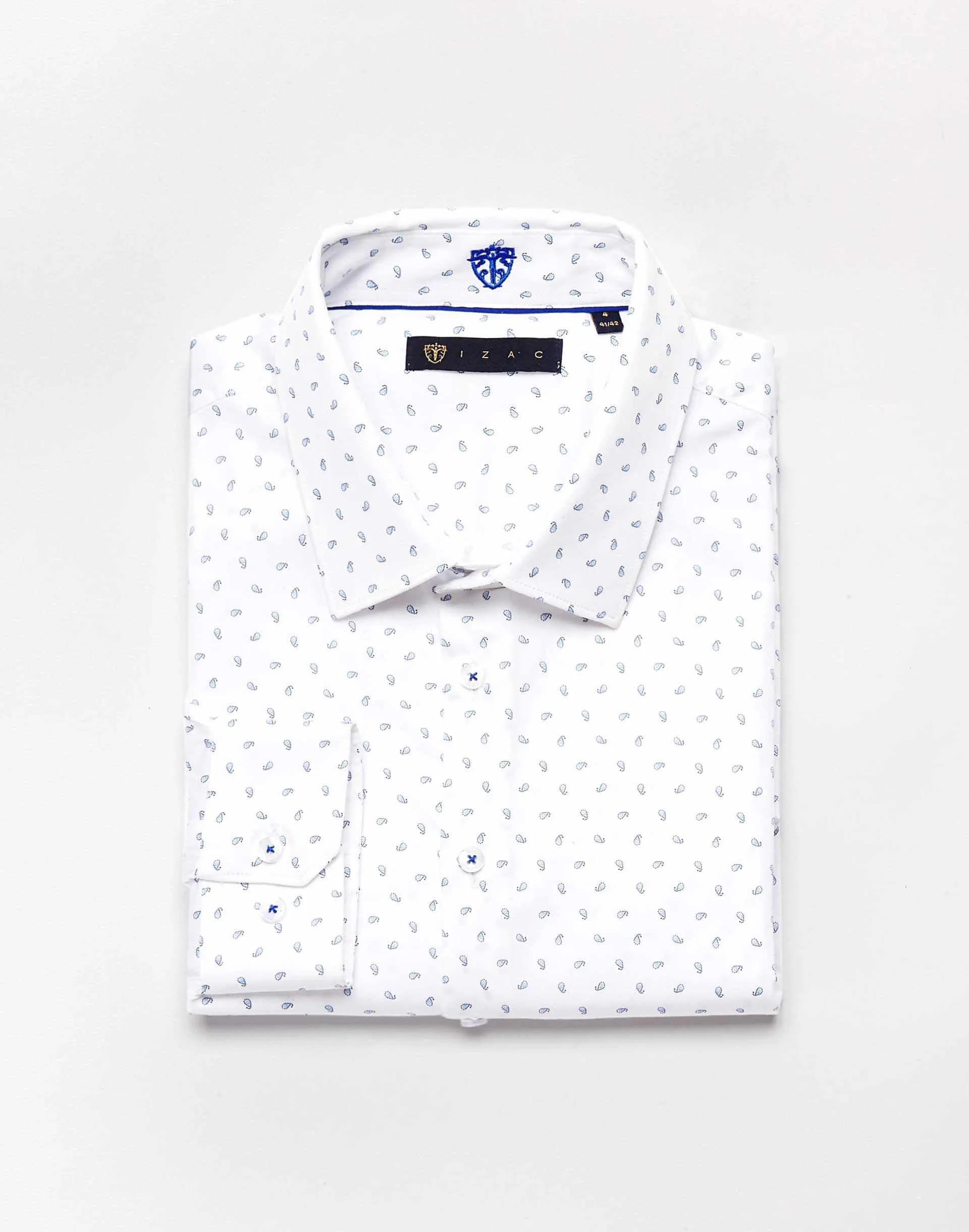 Chemise Micro-Motif Cachemire