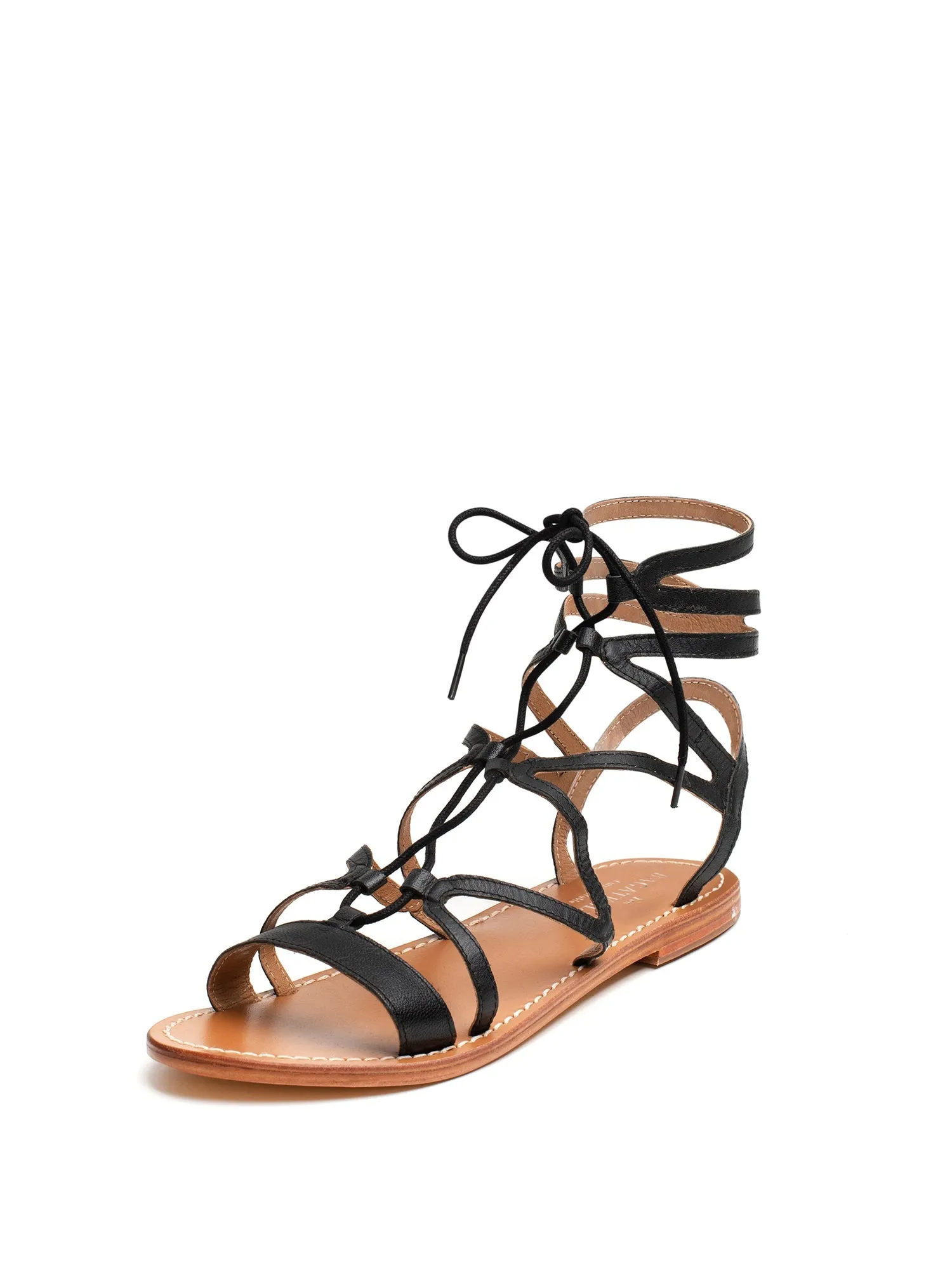 CRESCENT Sandale neutre en cuir