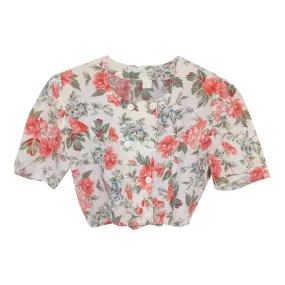 Crop top à fleurs