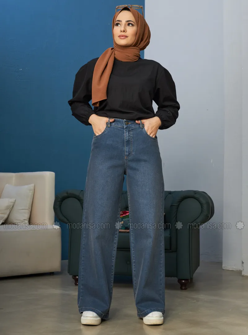 Denim Pants Dark Blue