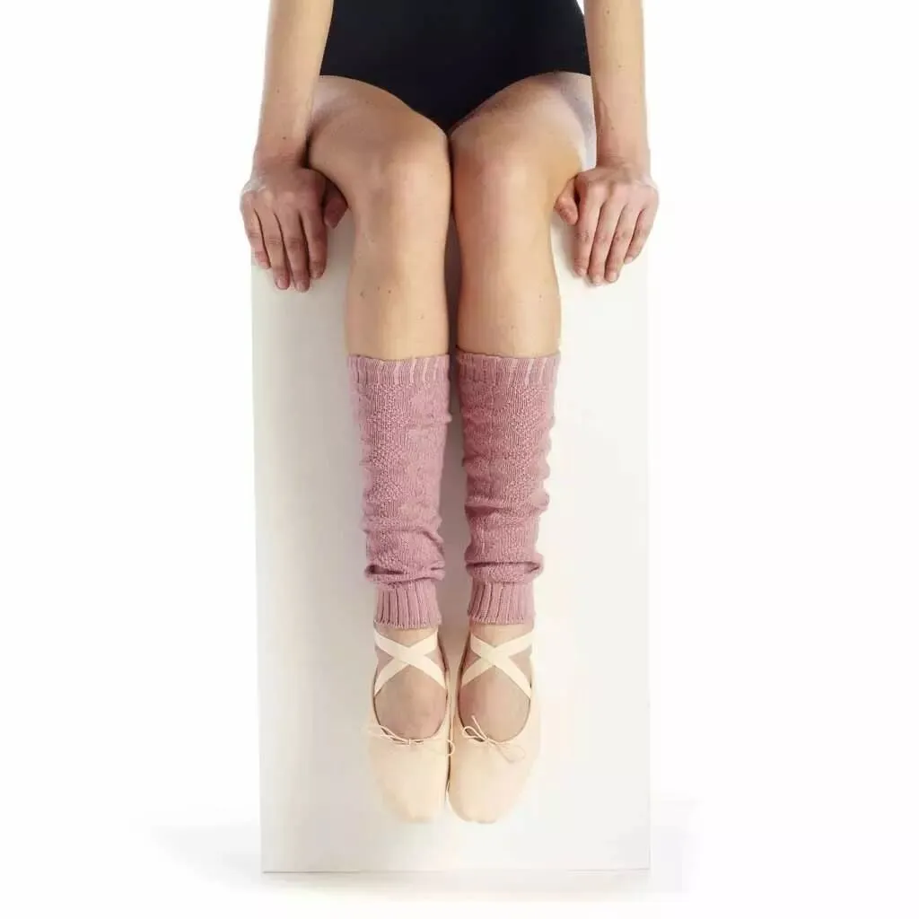 Guêtres femme cachemire vieux rose
