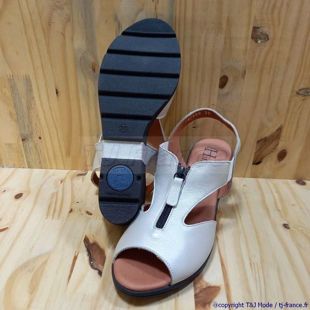 Hirica France CLEMENCE Sandale femme confort tout cuir