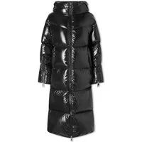 Huppelong Logo Collar Long Padded Coat