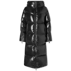 Huppelong Logo Collar Long Padded Coat