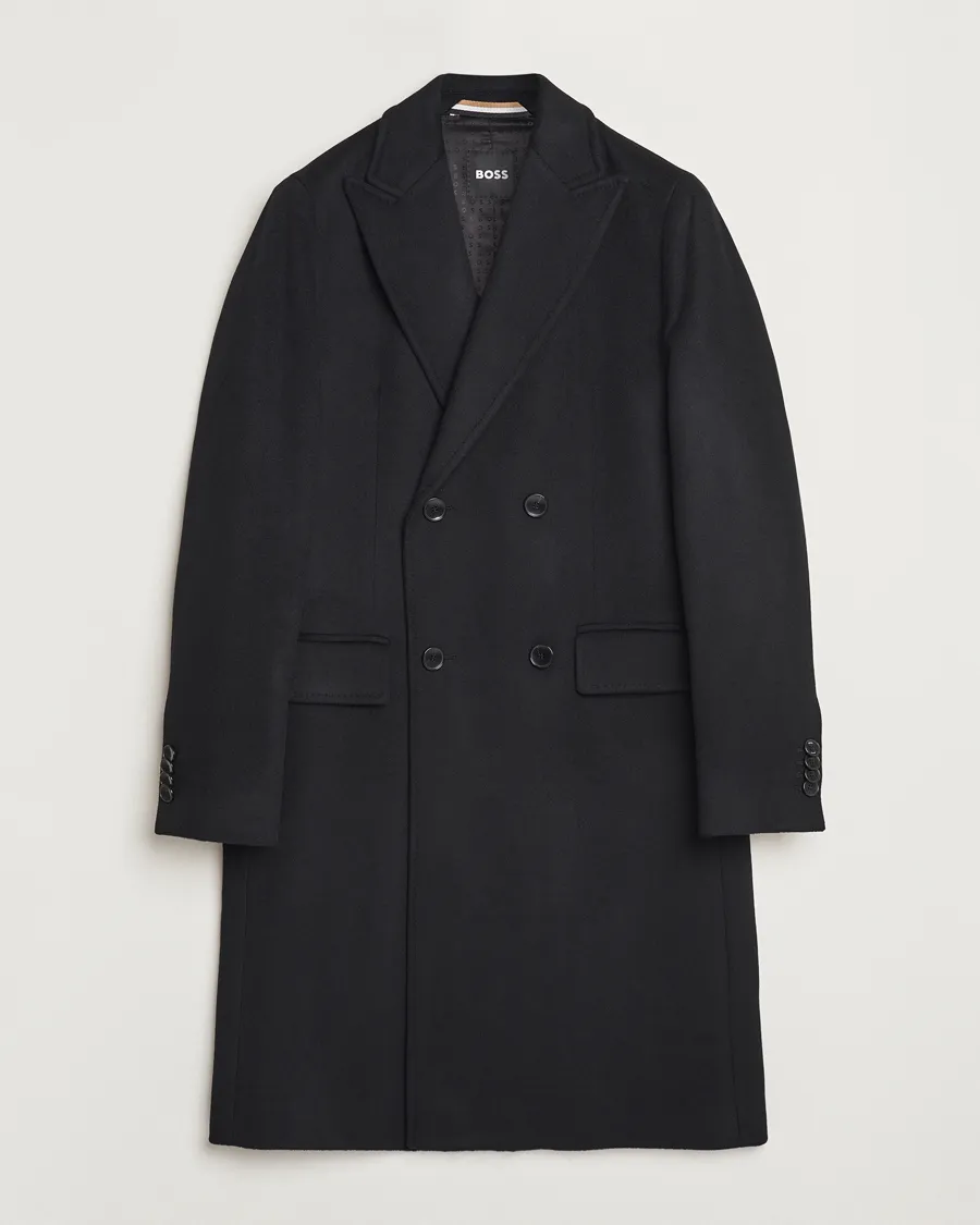 Hyde Double Breasted Coat Black