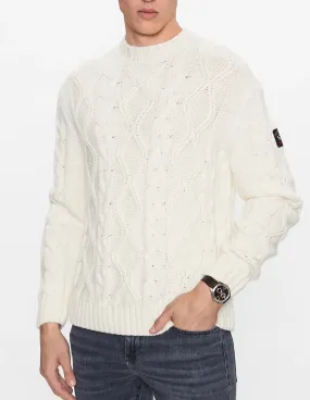 Jersey Paul & Shark de Punto de Ochos Blanco Hombre