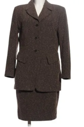 Joseph Janard Ensemble en jersey brun moucheté style d’affaires