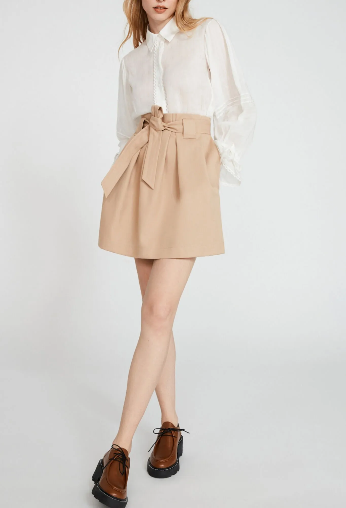 Jupe courte ceinturée | Claudie FR
