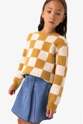 Jupe denim avec plis