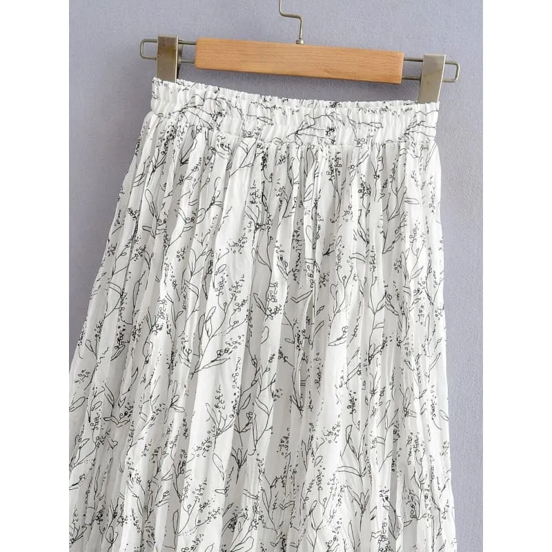 Jupe longue blanche style boheme