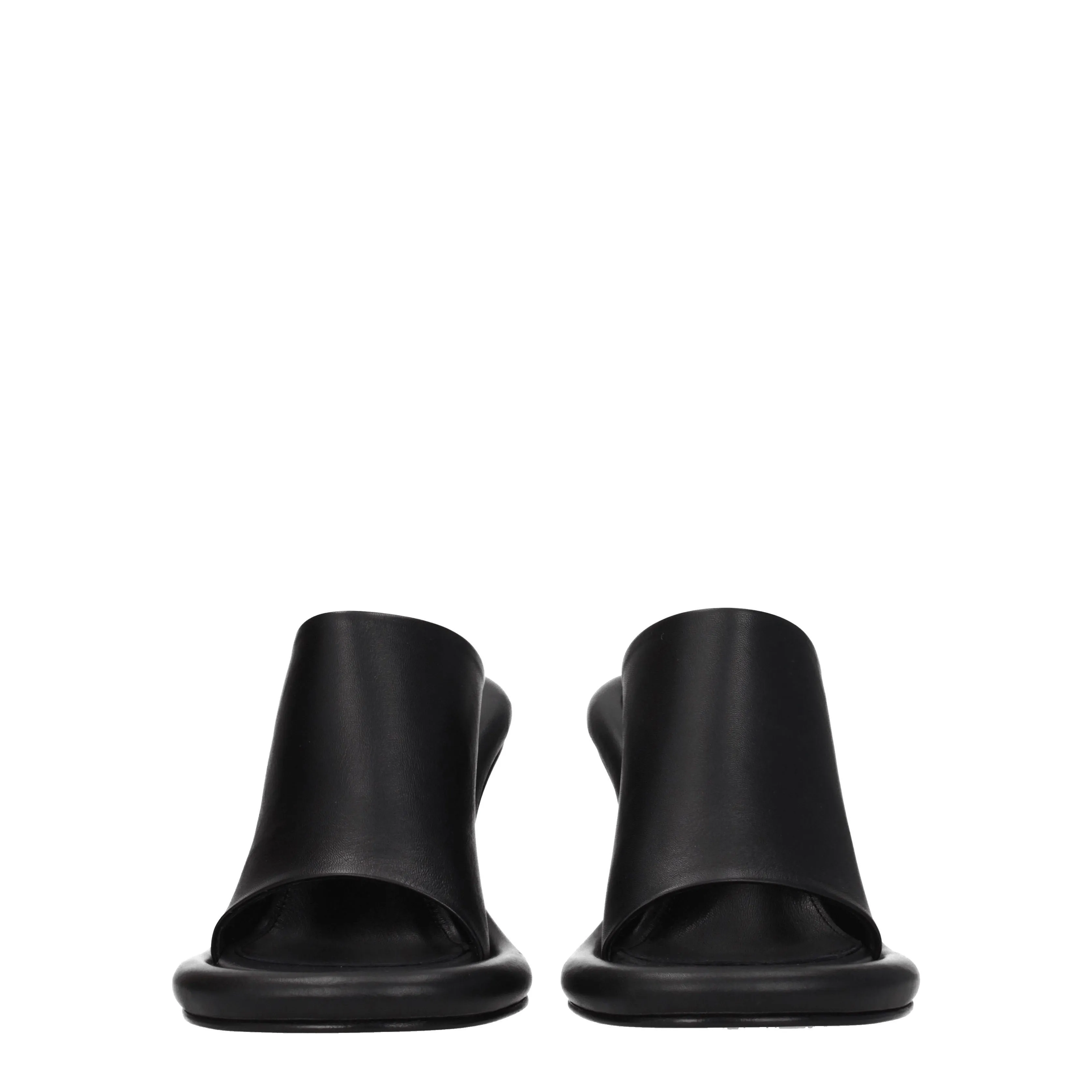 JW Anderson Sandals Femmes en cuir noir