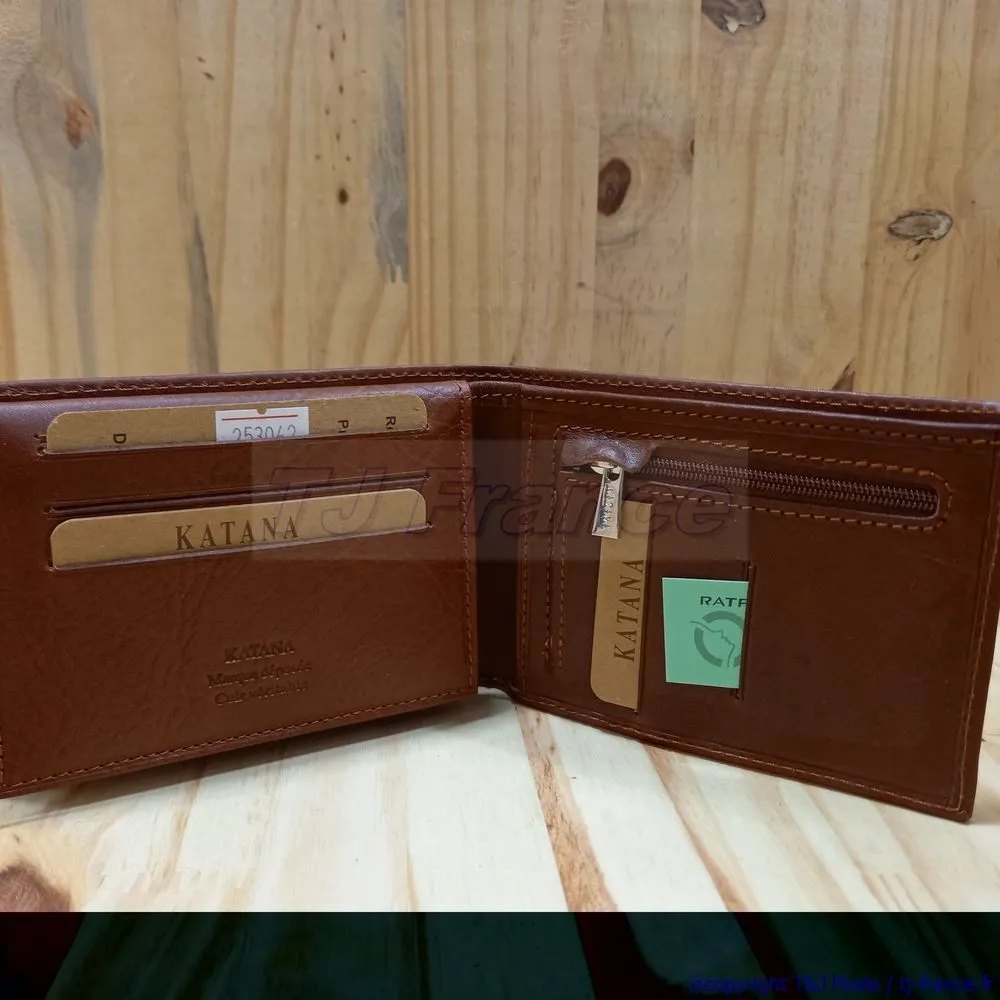 Katana 253062 portefeuille Italien en cuir vachette souple 