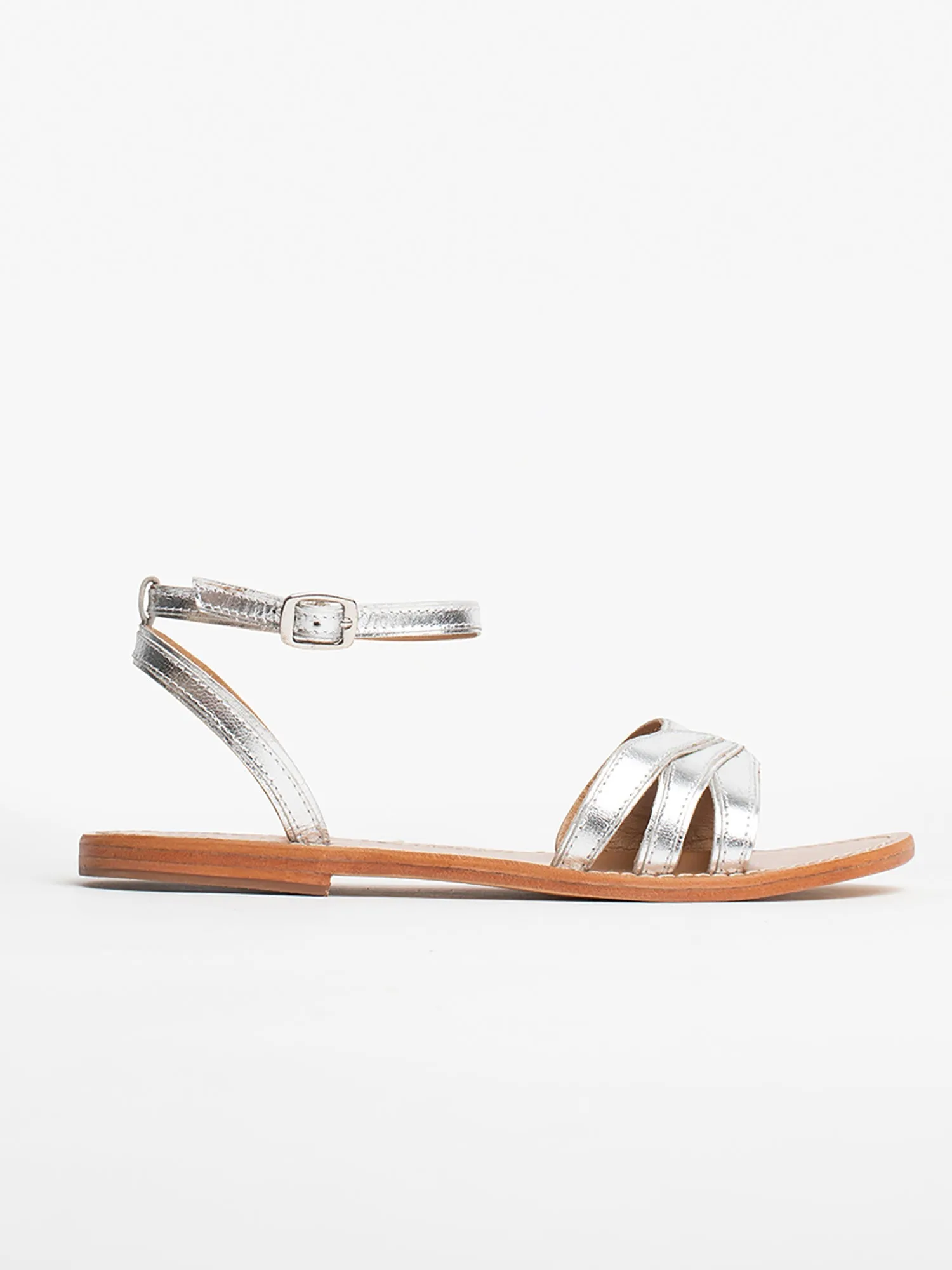 KIELE Sandale brillante en cuir