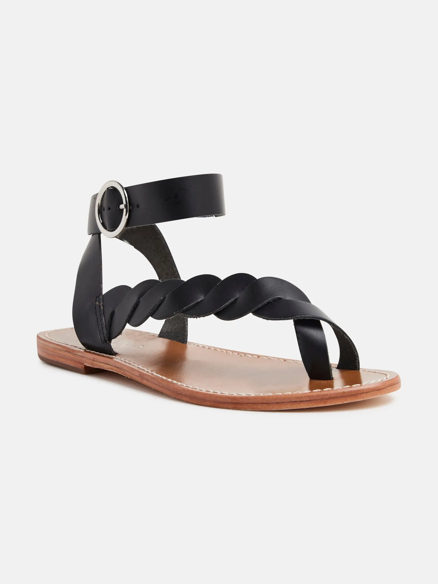 LEE Sandale neutre en cuir