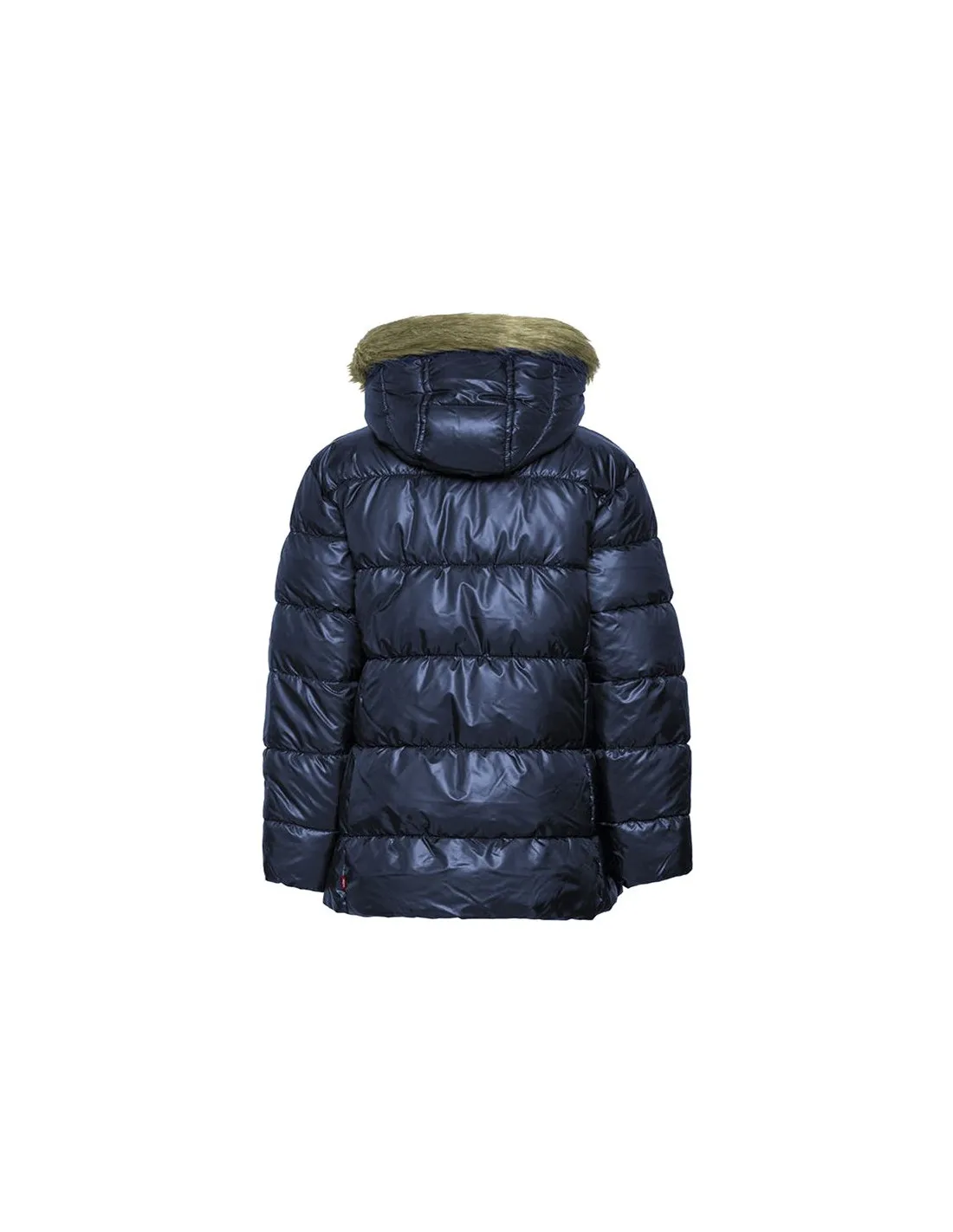 Levi's Fur Puffer Girl Coat Dark Blue