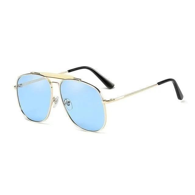 Lunette de Soleil Aviateur Bleue - Mon Aviateur