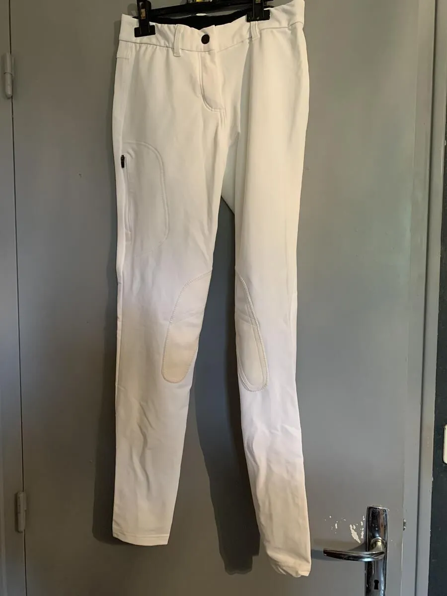 Pantalon blanc neuf Fouganza