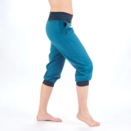 Pantalon dune ¾ femme bleu roy