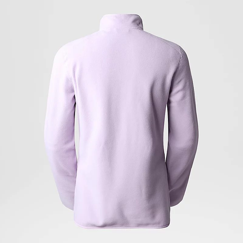 polaire the north face w 100 glacier 1/4 zip lupine