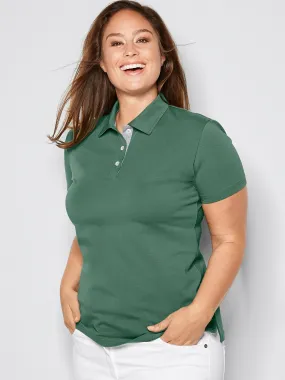 Polo femme en single jersey