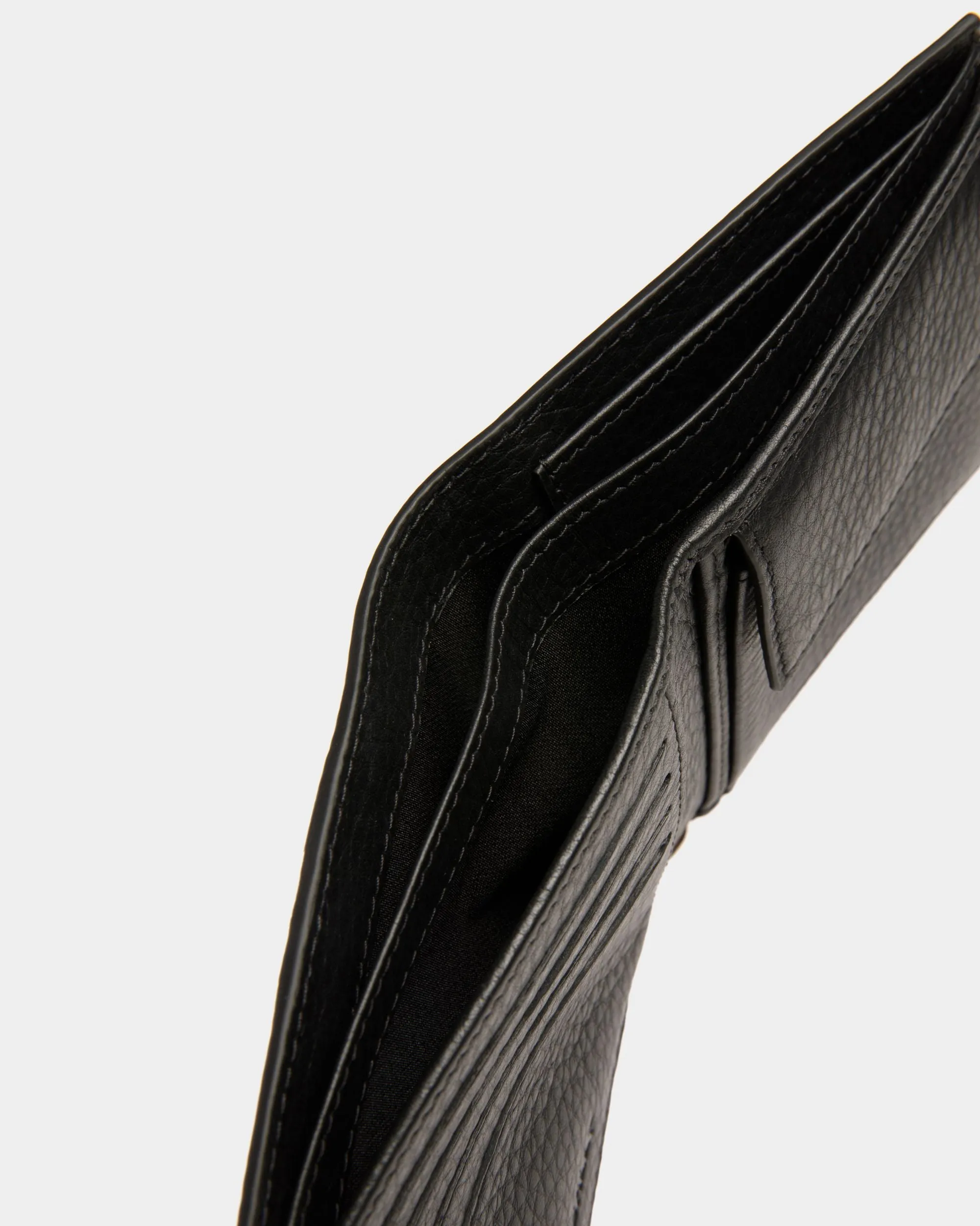 Portefeuille Porte-monnaie Ribbon ID En Cuir Noir