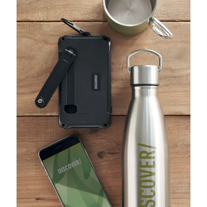 Powerbank solaire avec dynamo - 8000mAh - DYA - Vertlapub