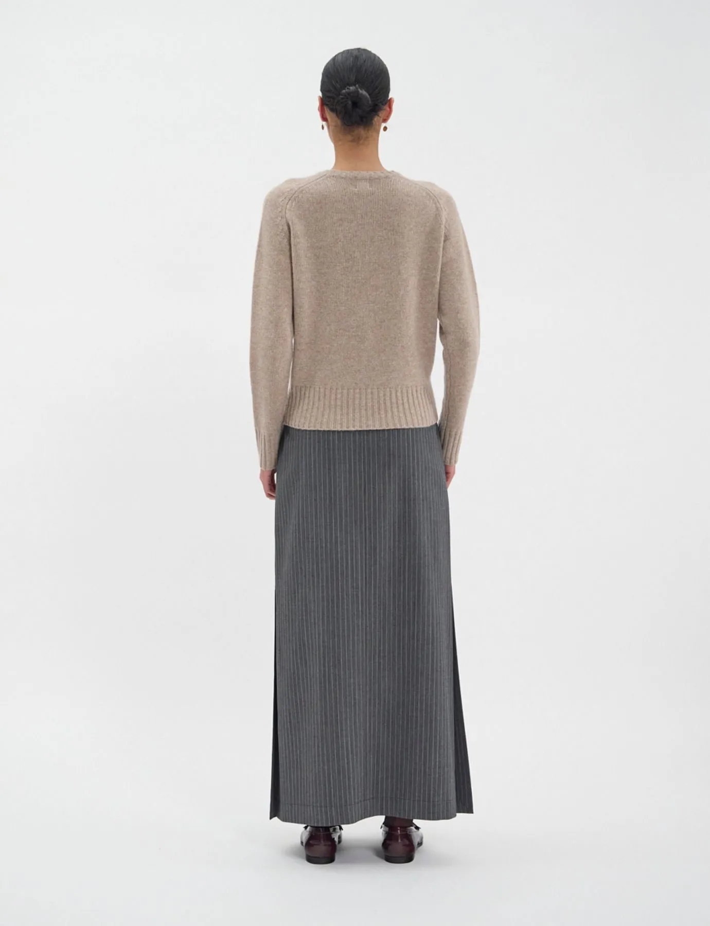 Pull Arthur laine et cachemire beige
