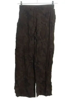 rabens saloner Pantalon en jersey brun-bronze motif de camouflage