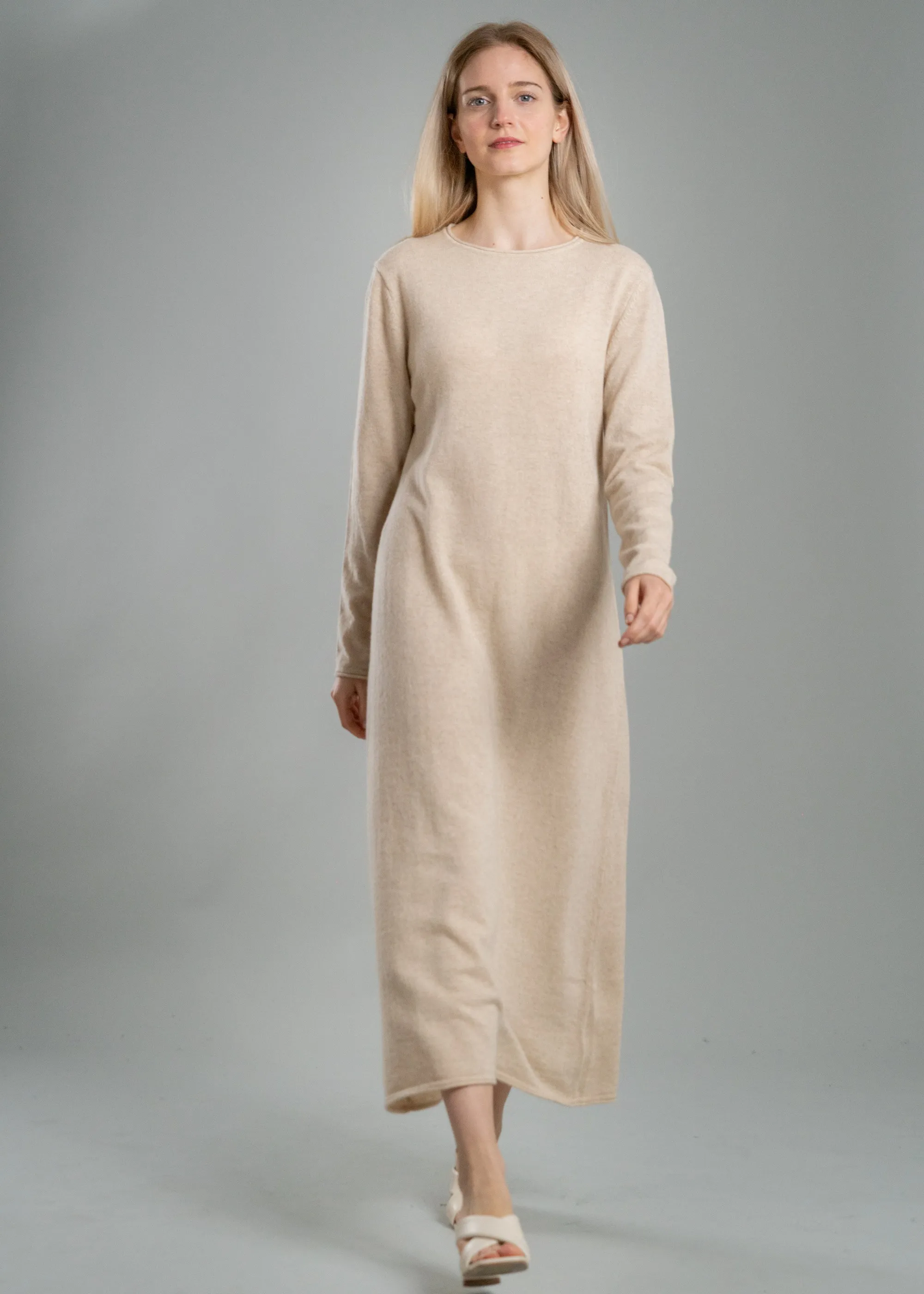 Robe d'intérieur cachemire longue 2 fils