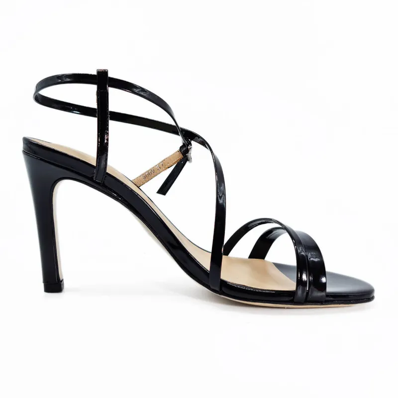 Sandale BELLA 85 à talon en cuir noir - FreeLance - Scarpe