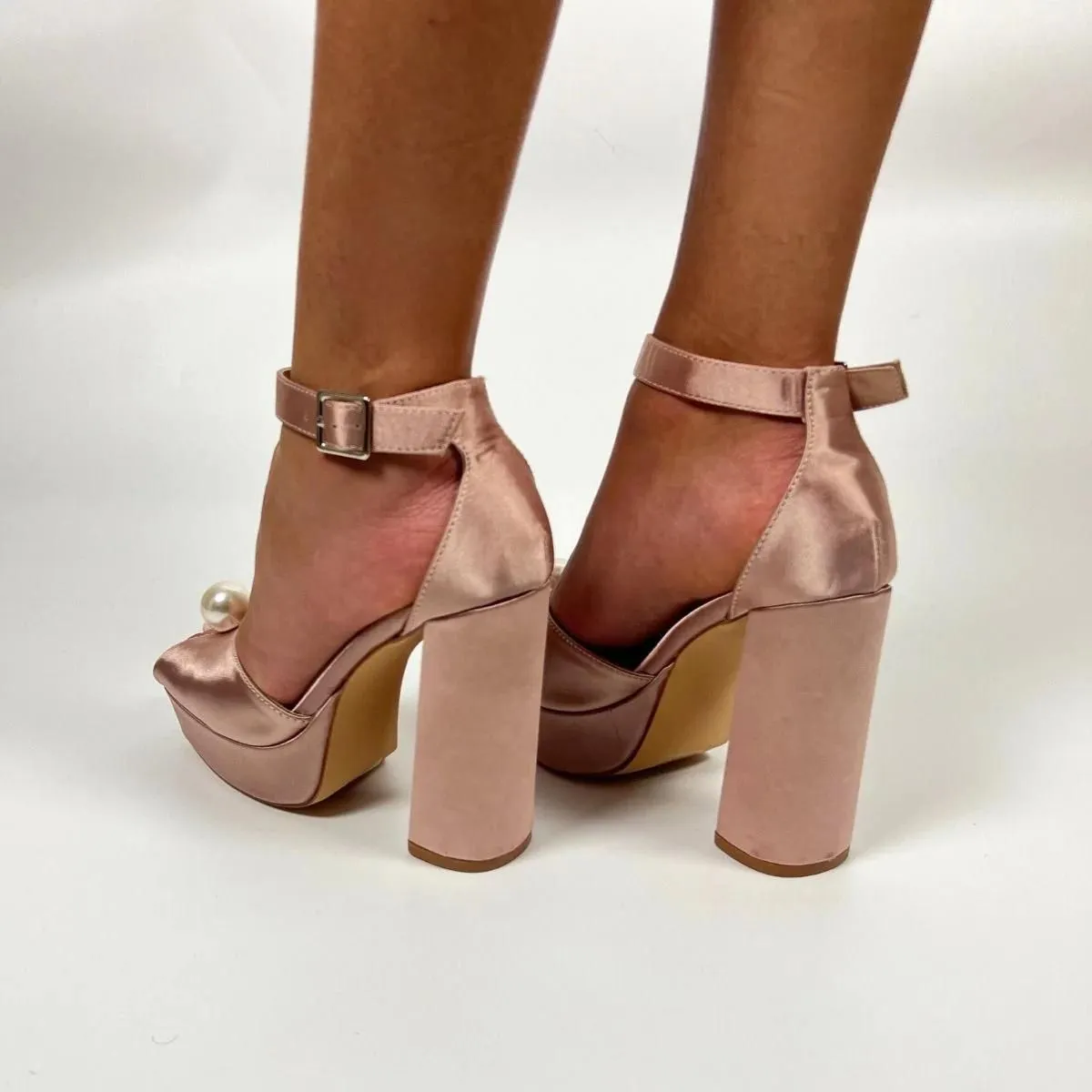 Sandale à talons - Nude