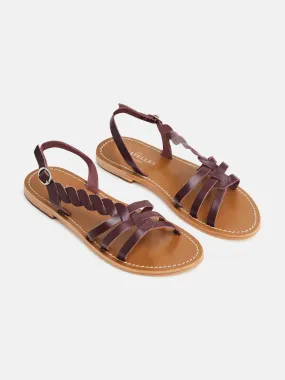 SATYRE Sandale neutre en cuir