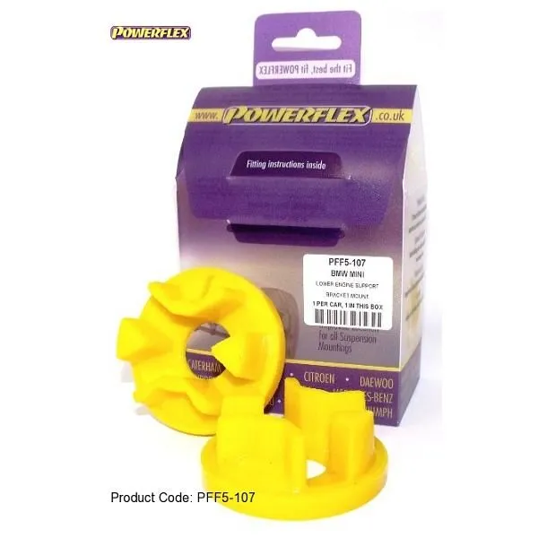 Silent blocs POWERFLEX Standard pour MINI R50 / R52 et R53 Support moteur inférieur n°7